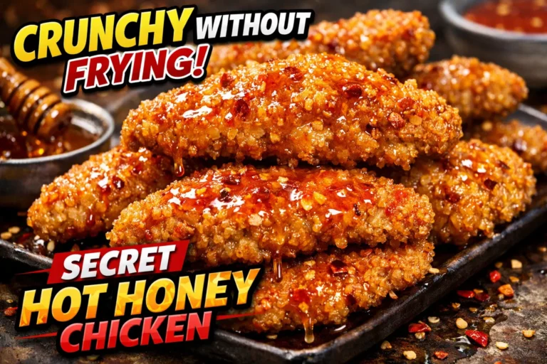 Baked Crunchy Hot Honey Chicken Recipe