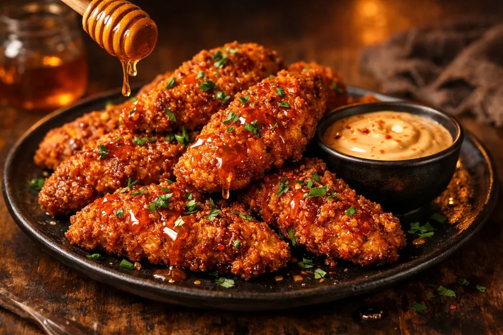 Baked Crunchy Hot Honey Chicken Recipes