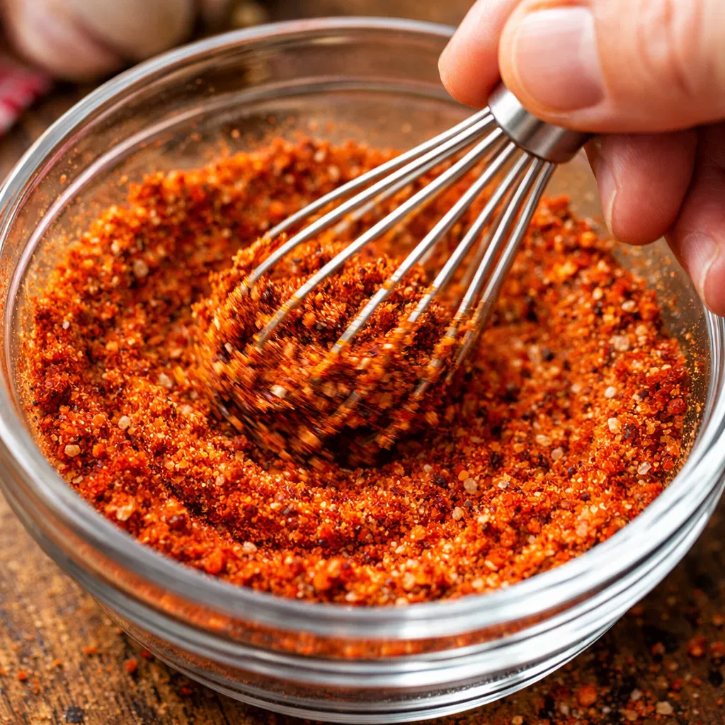 Hot Honey Rub Wingstop Mixing ingredients