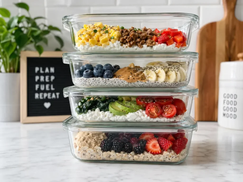 Meal Prep High Protein Breakfast Bowls