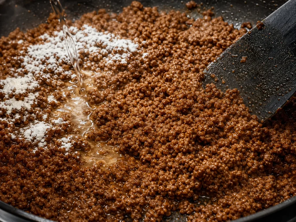 Meat Cooking and Crushing