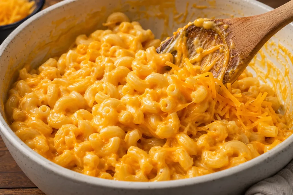 Mixing Macaroni and Cheese