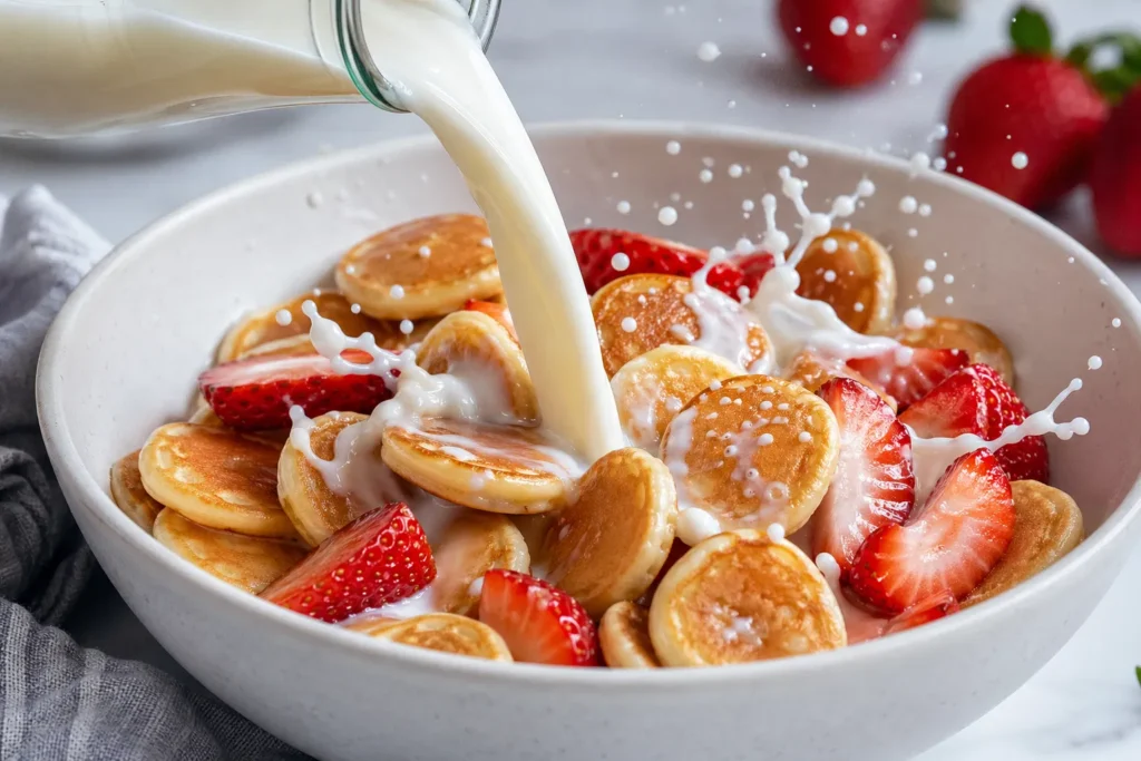 Pancake Cereal Milk Pour