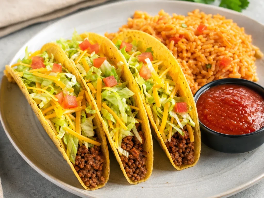 Serving Platter of Tacos