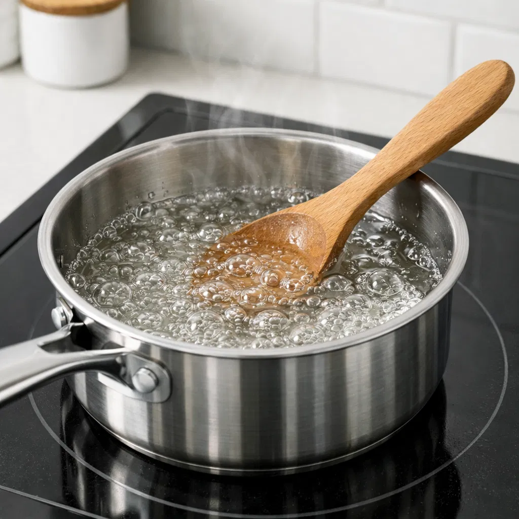 Summer Lemonade Simple Syrup Bubbling