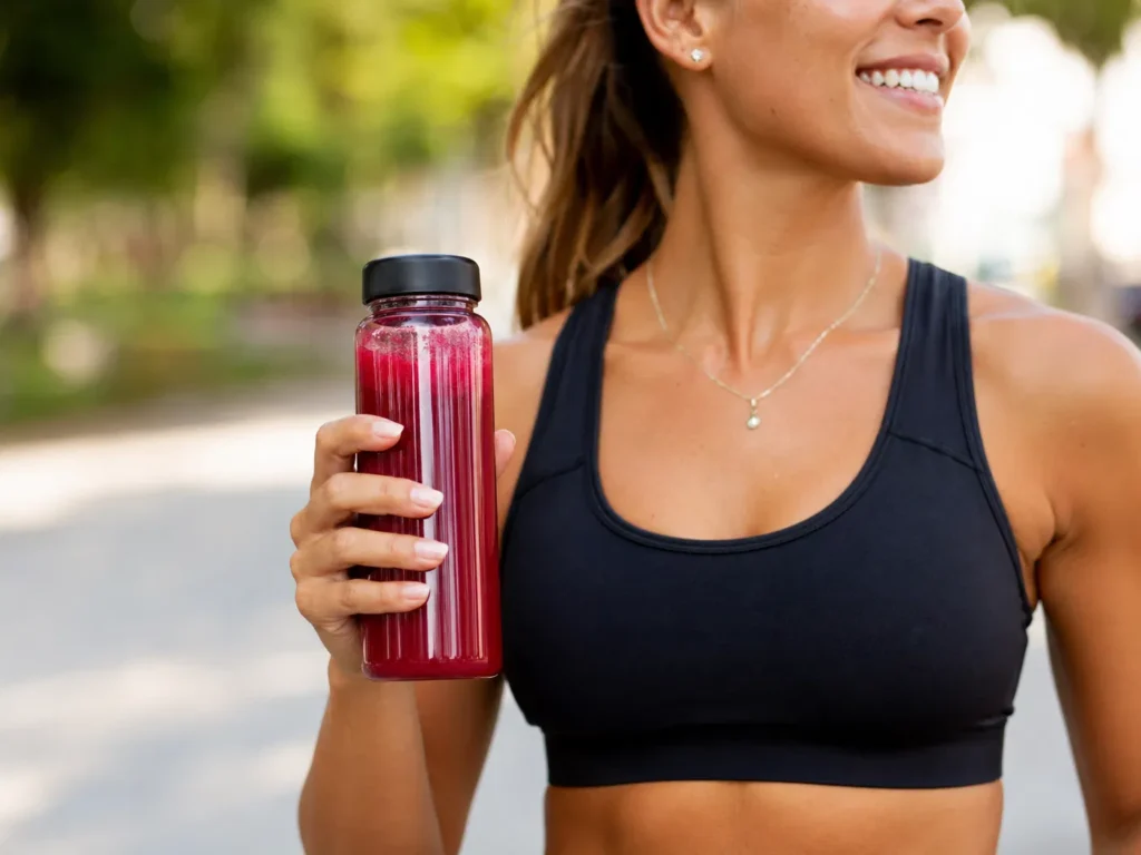 Workout with Energy Drink