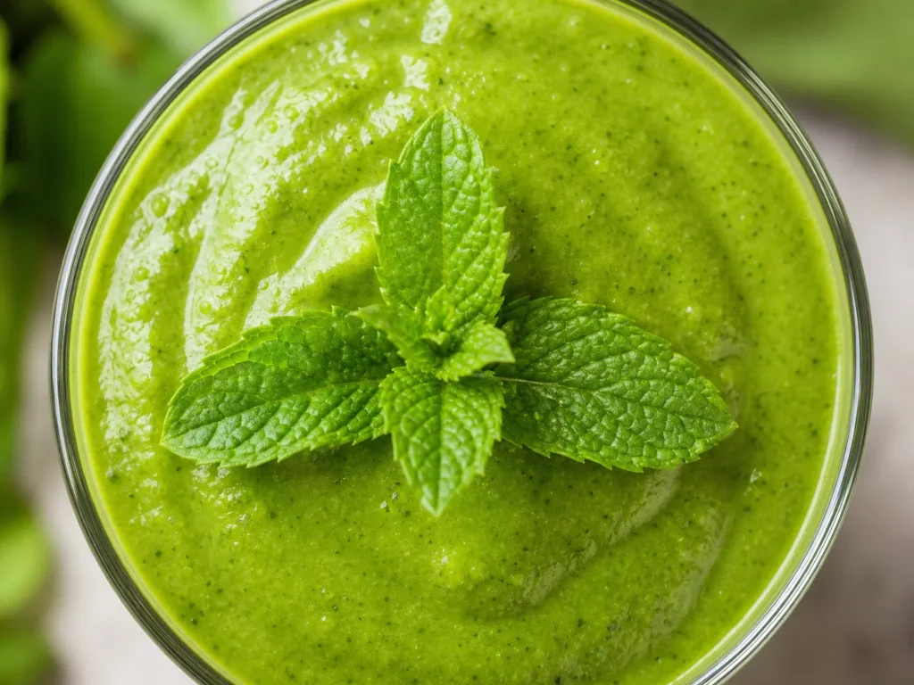 Close-up of Smoothie Texture
