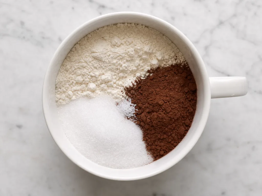 Dry Ingredients in Mug