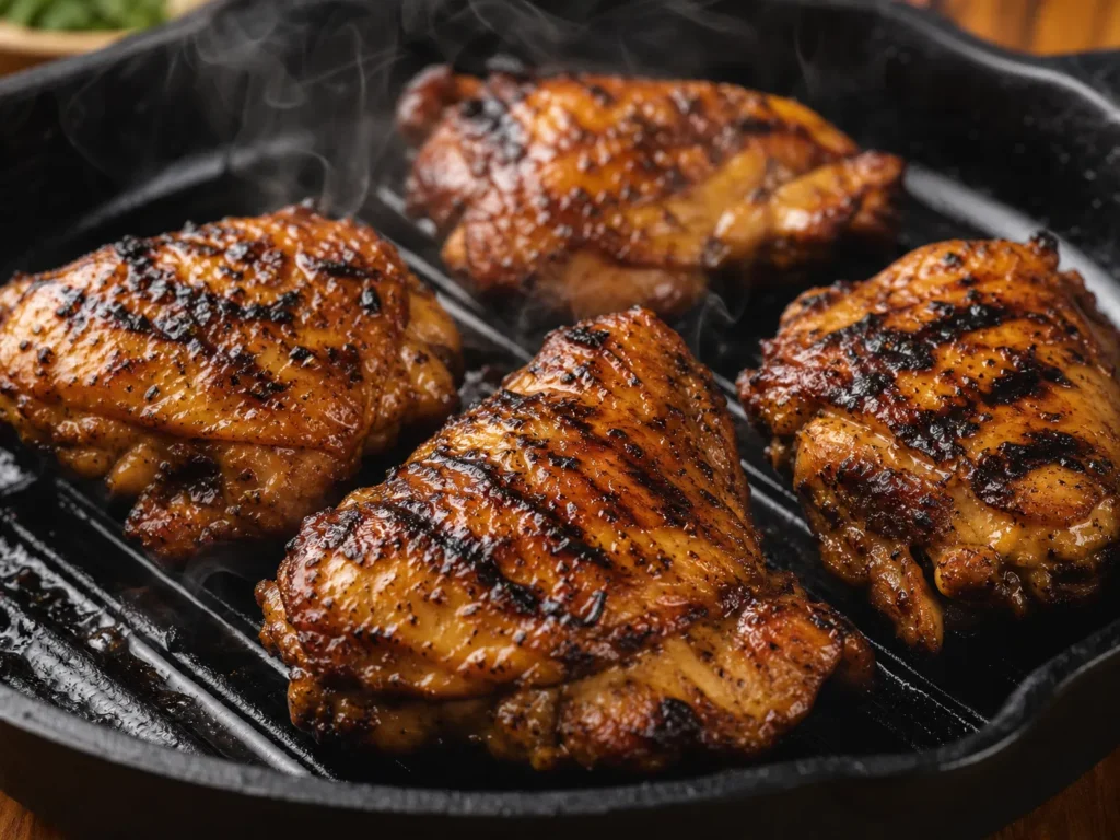 Grilling Adobo Chicken
