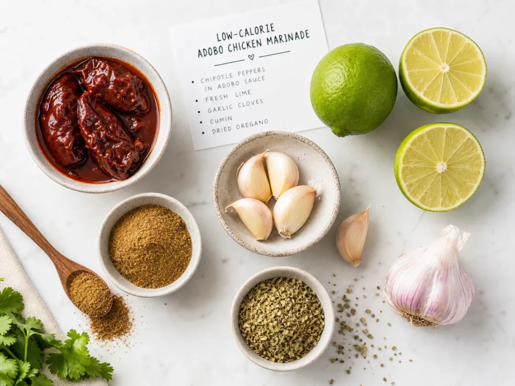 Low-Calorie Adobo Chicken Ingredients