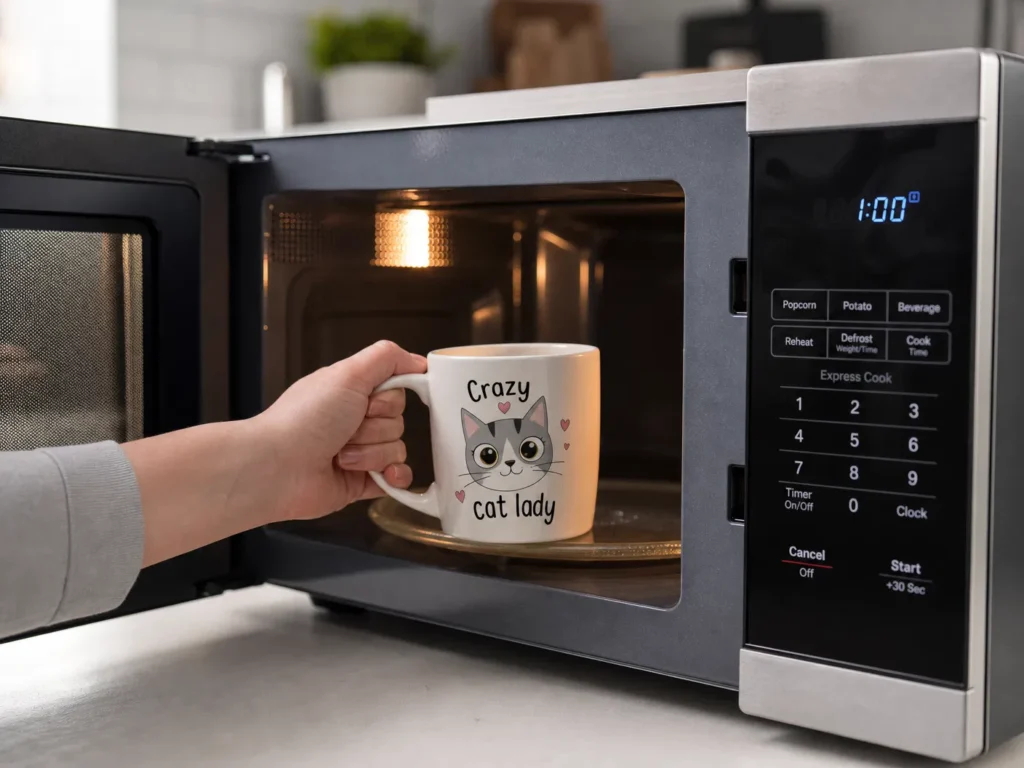 Microwaving Mug Cake