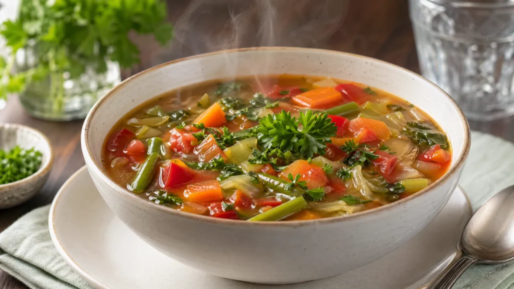 Serving Weight Loss Soup